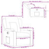 vidaXL Fauteuil inclinable &eacute;lectrique Noir Similicuir