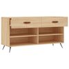 vidaXL Banc &agrave; chaussures ch&ecirc;ne sonoma 102x35x55 cm bois d'ing&eacute;nierie