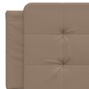 vidaXL Cadre de lit sans matelas Zadar cappuccino 160x200 cm similicuir