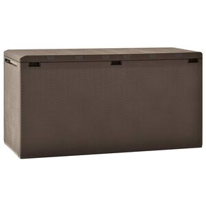 vidaXL Bo&icirc;te de rangement de jardin Marron 114x47x60 cm