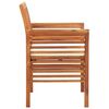 vidaXL Chaises &agrave; manger de jardin et coussins lot de 2 acacia massif
