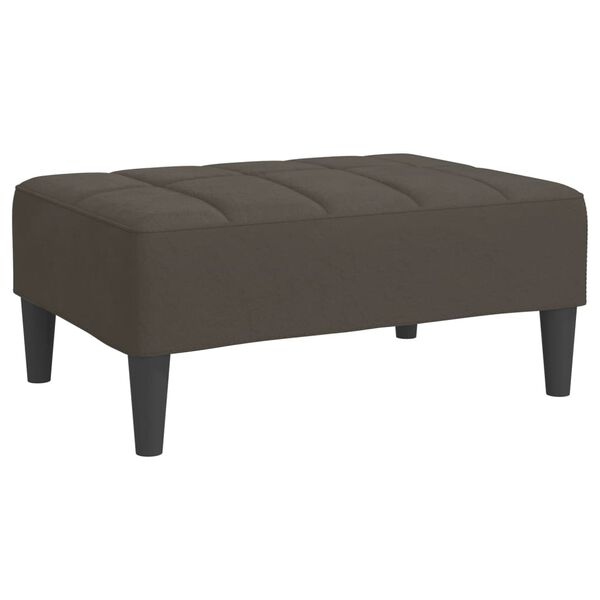 vidaXL Repose-pied Gris fonc&eacute; 78x56x32 cm Velours
