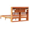 vidaXL Lit biblioth&egrave;que sans matelas cire marron 140x200 cm pin massif