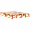 vidaXL Lit biblioth&egrave;que sans matelas cire marron 160x200 cm pin massif