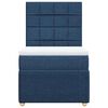 vidaXL Sommier &agrave; lattes de lit avec matelas Bleu 80x200 cm Tissu