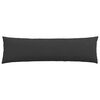 vidaXL Coussins de canap&eacute; 2 pcs Noir 145 x 40 cm tissu