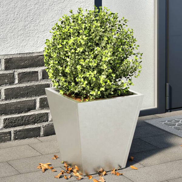 vidaXL Jardini&egrave;res 2 pcs 30x30x30 cm acier inoxydable