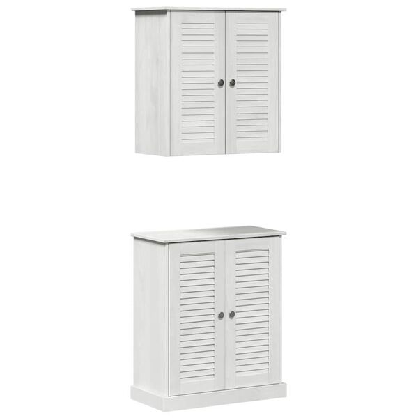 vidaXL Ensemble de mobilier de salle de bain 2 pcs 67,5 x 34 x 80 cm