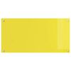 vidaXL Protection de cuisine Jaune 100 x 50 x 0,6 cm verre tremp&eacute;