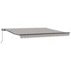 vidaXL Auvent r&eacute;tractable Gris clair 400 &times; 350 cm