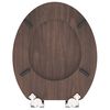 SCH&Uuml;TTE Si&egrave;ge de toilette avec fermeture en douceur DARK WOOD MDF