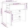 vidaXL Buffet Sonoma gris 60x30x70 cm Bois d'ing&eacute;nierie