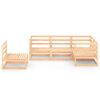 vidaXL Salon de jardin 5 pcs bois de pin massif