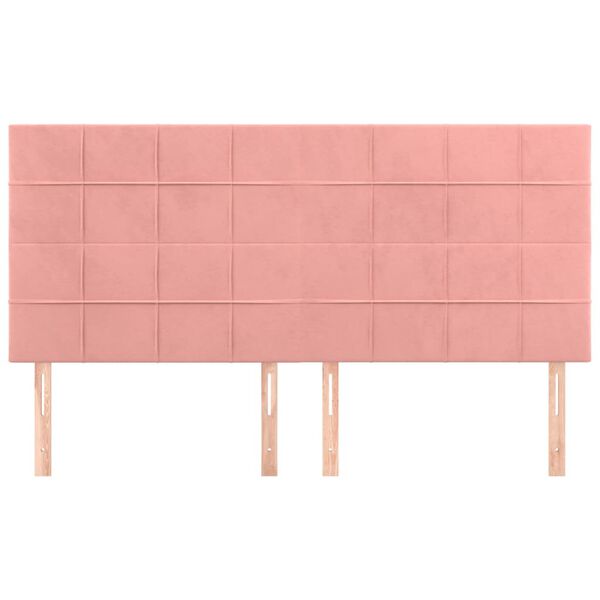 vidaXL T&ecirc;te de lit Rose 160x5x118/128 cm Velours