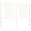 vidaXL Cadre de lit sans matelas blanc bois massif