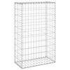 vidaXL Mur en gabion avec couvercles Acier galvanis&eacute; 60x30x100 cm