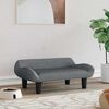 vidaXL Lit pour chien gris fonc&eacute; 70x40x24 cm velours