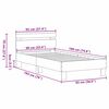 vidaXL Cadre de lit Ch&ecirc;ne artisanal 193 x 95 x 88 cm Bois d'ing&eacute;nierie