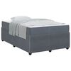 vidaXL Cadre de lit avec matelas Gris fonc&eacute; 120 x 200 cm Velours