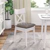 vidaXL Coussins de si&egrave;ge 4 pcs Taupe 40 x 40 x 6 cm tissu