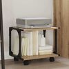 vidaXL Support d'imprimante Ch&ecirc;ne artisanal 41 x 28 x 33.5 cm