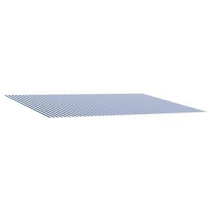 vidaXL Toile de rechange pour auvent Bleu et Blanc 500 &times; 350 cm