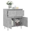 vidaXL Buffet Gris b&eacute;ton 60x35x70 cm Bois d'ing&eacute;nierie
