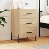 vidaXL Table de chevet ch&ecirc;ne sonoma 40x40x66 cm bois d'ing&eacute;nierie