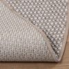 vidaXL Tapis de surface Rond Cr&egrave;me et Taupe &Oslash; 200 CM