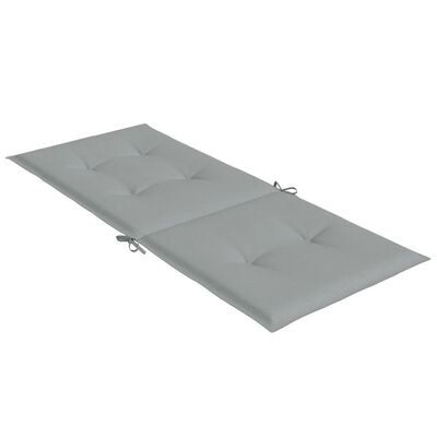 vidaXL Coussins de chaise à dossier haut lot de 2 gris clair mélangé