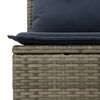 vidaXL Salon de jardin 6 pcs avec coussins gris résine tressée