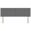 vidaXL T&ecirc;te de lit avec t&ecirc;te de lit Gris clair 160 cm Cuir synth&eacute;tique