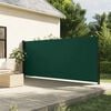 vidaXL Auvent lat&eacute;ral r&eacute;tractable vert fonc&eacute; 160x300 cm