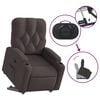 vidaXL Fauteuil inclinable marron fonc&eacute; tissu