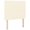 vidaXL T&ecirc;te de lit Cr&egrave;me 90x5x118/128 cm Similicuir