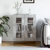 vidaXL Buffet gris b&eacute;ton 69,5x34x90 cm bois d'ing&eacute;nierie
