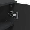 vidaXL Armoire de bain &agrave; miroir d'angle noir 30x24x60 cm