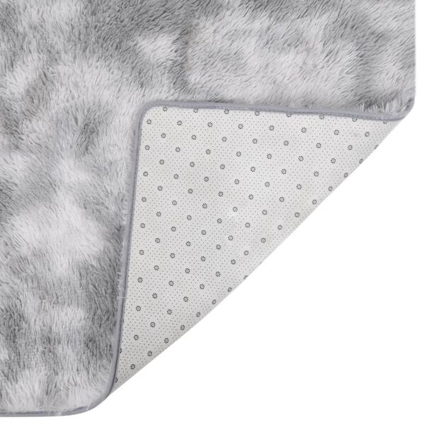 vidaXL Tapis &agrave; poils longs Gris 170x120 cm