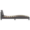 vidaXL Cadre de lit Dover gris 80x200 cm similicuir