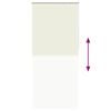 vidaXL Store enrouleur occultant 124,4 x 230 cm, largeur du tissu 120 cm, blanc cass&eacute;