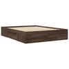 vidaXL Cadre de lit sans matelas ch&ecirc;ne marron 150x200 cm