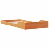 vidaXL Cadre de lit Brun cire 75 x 190 cm Pin massif
