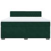 vidaXL Sommier &agrave; lattes de lit et matelas Vert fonc&eacute; 180x200cm Velours