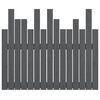 vidaXL T&ecirc;te de lit murale Gris 95,5x3x80 cm Bois massif de pin