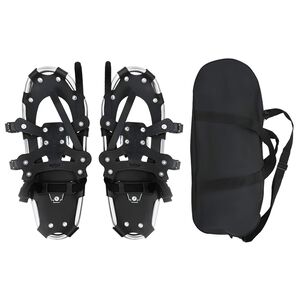 vidaXL Raquettes 3 en 1 Argent et noir 21 pouces Aluminium et HDPE