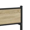 vidaXL Cadre de lit en m&eacute;tal sans matelas ch&ecirc;ne sonoma 100x200 cm
