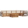 vidaXL Ensemble de canap&eacute;s d'ext&eacute;rieur 6 pc Naturel