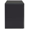vidaXL Meuble TV avec lumi&egrave;re LED noir brillant 130x35x45 cm