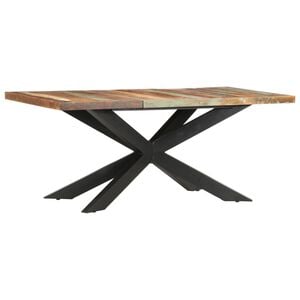 vidaXL Table de salle &agrave; manger 180x90x76cm Bois de r&eacute;cup&eacute;ration solide