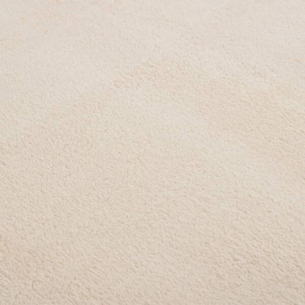 vidaXL Tapis shaggy doux lavable 200x290 cm Antid&eacute;rapant Beige